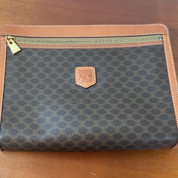 CELINE Macadam Leather Clutch - Picture 1 of 16